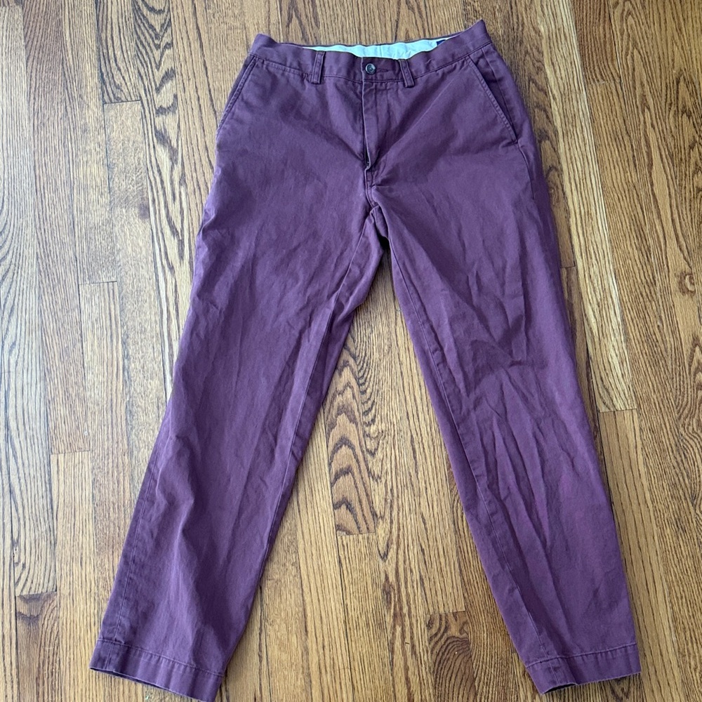 Polo Ralph Lauren Men's Classic Fit Chinos Maroon Size 31x32